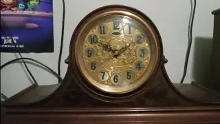 Close Up of My 1918 Revere Dual Chime Mantel Clock.