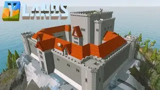 Ylands - Creative Mode - Snowy Mountain Castle (Speed Build)