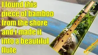 I made a Quenacho Flute out of a bamboo trash l Tutorial