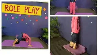 Role play of Yoga Teacher.#roleplay #jrkg #healthylifestyle @prekshadeshkar