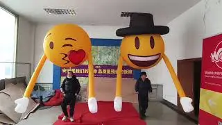 Digital Inflatables Cartoon Characters Yellow Balloon Mascot for Advertising Decorations