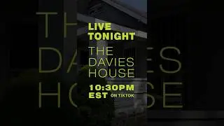 Join the Paranormal Investigation of the Davies House tonight at 10:30pm EST on TikTok. Link in bio.