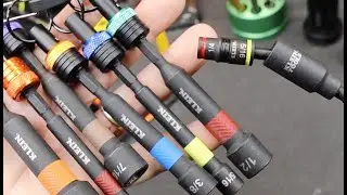 Set your Nuts with 4-inch Deep Mag Bit Drivers! Klein extensions, swivel and more sockets!