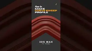 Make Rounded Chamfer in Sweep Profiles | 3ds max For Noobs #3dsmax #3dtutorial #3dtips #3d