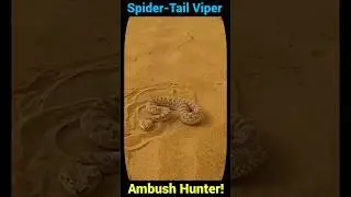 The tail of this snake is like spider!