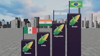 Countries with highest Corn Production in the world 2024 | 3D Comparison