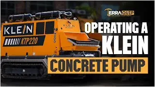 How to operate a Klein KTP220 CFA Concrete Pump for Piling Rigs