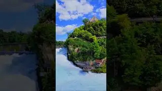 Breathtaking Natural Waterfall Drone View | Paradise from the Sky!#shorts #travel #waterfall