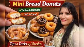 Mini Bread Donuts Recipe | Bread Se Banaye Soft & Crispy Donuts | Easy Tea Time Snack