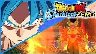 Goku super Saiyan blue Vs golden Frieza