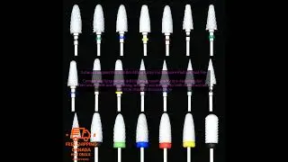 1005005649333444 Ceramic Tungsten Nail Drill Bits Milling Cutter For Manicure Pedicure
