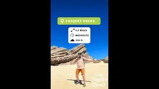 Hiking to Vasquez Rocks #shorts