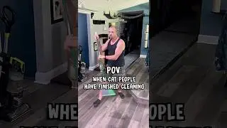 Trying to Clean with Cats Around!