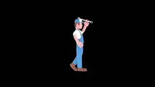 3D Cartoon Mechanic Turntable | Confident Male Character Doing &ldquo;OK&rdquo; Gesture