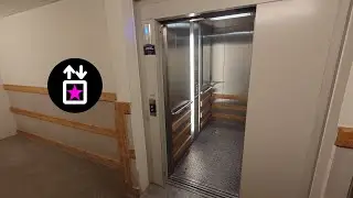 Stockholm, SWE: 2007 OTIS Gen2 MRL-Traction service elevator at Bredholmsgatan 3, Skärholmen