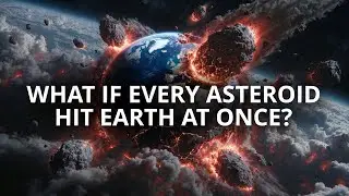 What If Every Asteroid Hit Earth at Once? #SpaceSimulation #Space #Shorts