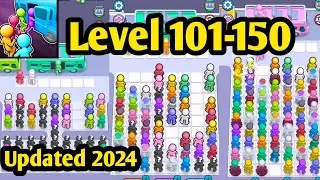 (UPDATED 2024) - Bus Jam All Levels 101-150 Gameplay Walkthrough Android IOS