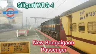 Guwahati New Bongaigaon Passenger lead by EMD WDG 4 departing from Mirza_Platform no 2#train#yt