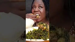 waterleaf and bitterleaf soup combo #mukbang #food