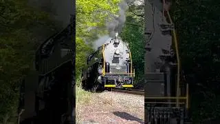 Reading Blue Mountain & Northern&rsquo;s 4-8-4 T1 #2102 WORKING HARD Up Hometown Hill! #shorts