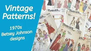 Vintage Betsey Johnson Sewing Patterns! Have a look at my collection of her designs from the 1970s!