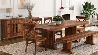 Modern Wooden Dining Table Design Ideas 2026 | Stylish & Luxury Home Furniture Trends