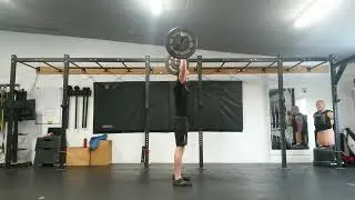 Barbell Standing Behind The Head Overhead Press