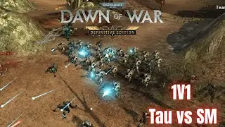 SPACE MARINES NEVER HAD A CHANCE! I Tau vs SM 1v1 [Dawn of War Definitive Edition]