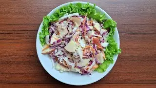 #107 Making Coleslaw to complement my diet menu