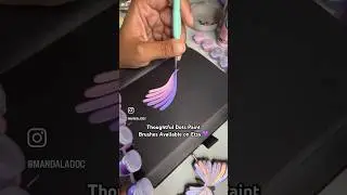 Paint brush mandala swooshes 🤤 by @MandalaDoc