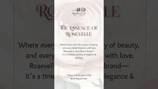 🌹 The Essence of Rosevelle | A Timeless Journey of Elegance 🌿 #beautyandwellness