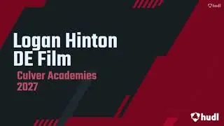 Logan Hinton Class of 2027 DE highlights