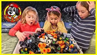 OUR 16 FAVORITE MONSTER TRUCKS - Who's the Fastest?! (Monster Jam Vs Hot Wheels FLIP RAMP RACE)