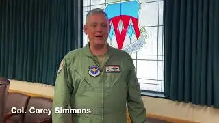Col. Corey Simmons says goodbye to the Enid community.