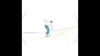 Skating in Motion (frames drawn in Procreate)