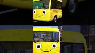 Sunny ☀️ to Rainy 🌧️ - Wheels On The Bus Song #LBB #bussong #wheelsonthebus