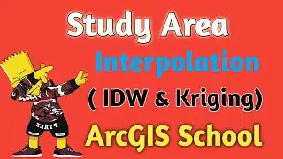 Study area interpolation by ArcGIS (IDW & Kriging)