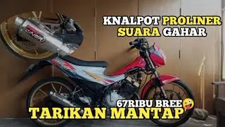 RIVEW KNALPOT PROLINER 67 DIMOTOR FU STANDARD PORTING ATASNYA NGISI BREE#motorbalap #araiteam
