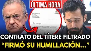 💥¡BOMBAZO! FILTRAN EL CONTRATO QUE FIRMÓ ARBELOA: FLORENTINO LO CONVIRTIÓ EN SU TÍTERE