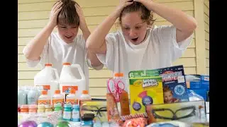 Girl Vs Boy Pigment Slime Challenge (Blue Pigment & Gold Pigment)