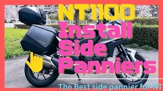 Installing Side pannier DIY on Honda NT1100  HD 1080p