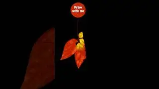 How to draw leaves #procreateart #easydrawing #leaves #shortsvideo