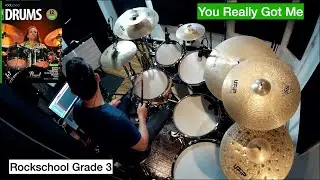 'You Really Got Me' - Rockschool Grade 3 Drums