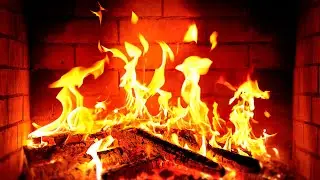 🔥 Fireplace 4K UHD! Fireplace with Crackling Fire Sounds. Fireplace Ambience