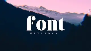 ✧・ﾟ:* Font Giveaway! *:・ﾟ✧