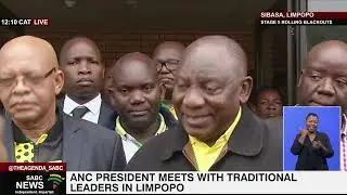 ANC president, Cyril Ramaphosa leading the National Working Committee's visit in Limpopo
