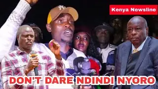 HUTATUMA WATU HAPA KUPIGA NDINDI NYORO VITA.Mjukuu Slaps Gachagua After Kikuyus Trash Ndindi Nyoro