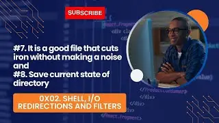 7. It is a good file that cuts iron without making a noise and 8. Save current state of directory