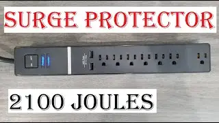 Surge Protector Power Strip 7-Outlet 2-USB Power Bar Rocketfish - GOOD VALUE