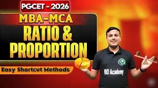 PGCET - MBA / MCA 2026 | Quant - Ratio & proportion  #pgcetexam2026